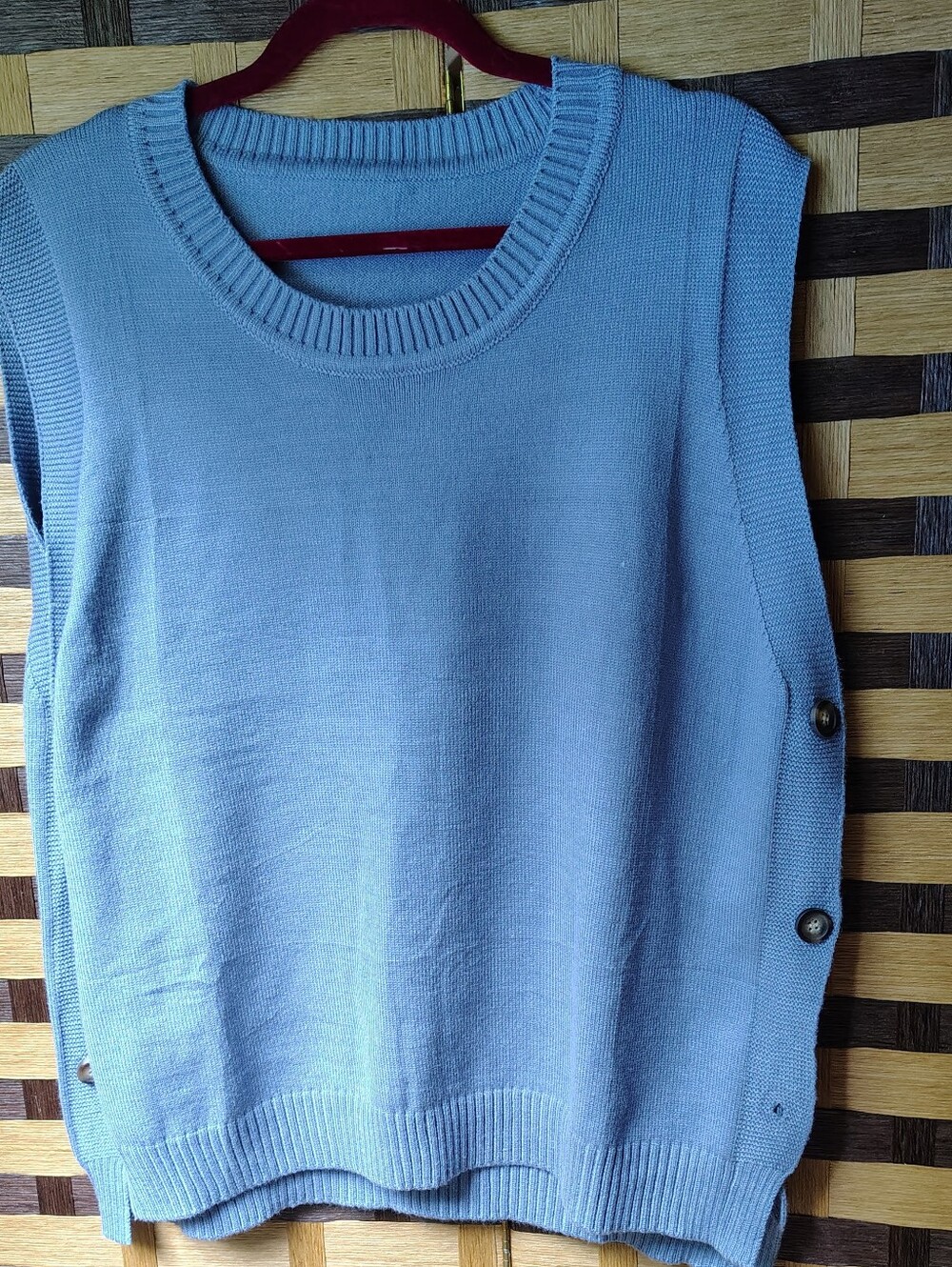 Slate Blue Sweater Vest Xl